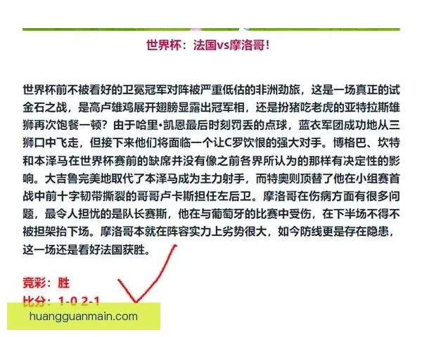 世界杯赛事分析与体育竞猜策略探讨助力精准预测与投注技巧分享